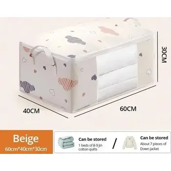 Úložný box Velkokapacitní úložný vak proti prachu | úložný pytel, ochranný vak - Bílá 60X40X30cm