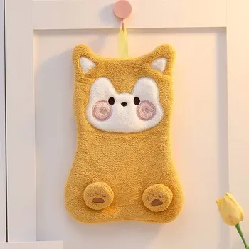 Malý dětský ručník s výšivkou | osuška pro děti - Žluť