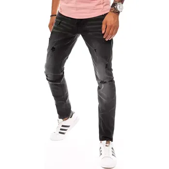 Pánské džíny Černé pánské džíny slim fit UX3823 Barva: Černá, Velikost: M