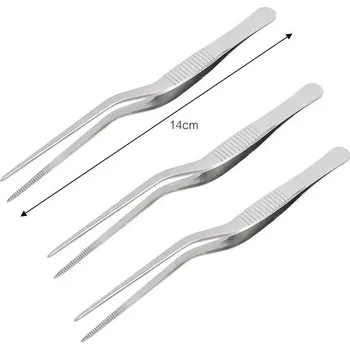 Příslušenství pro gril Kuchyňská pinzeta na grilování | nerezová pinzeta | grilovací kleště - 3ks (14cm)