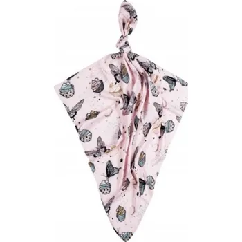 Dětská deka Baby Nellys Bambusová plena Lux - Muffin, 75 x 75 cm, růžová