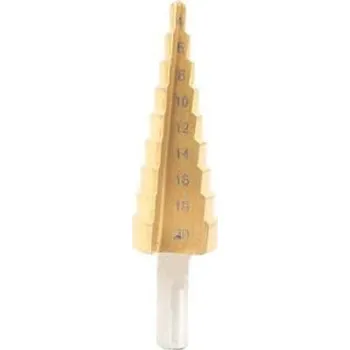 Dílna TOPTRADE vrták stupňový, HSS, do kovu, 4 – 20 mm, 9 stupňů