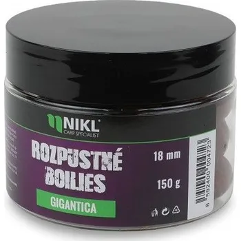 Boilies Nikl Rozpustné Boilies Gigantica 150g Průměr: 18mm