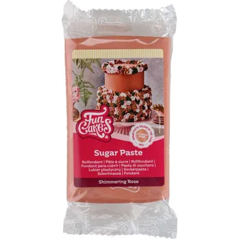 FunCakes Cukrová pasta - Třpytivá růže 250g barva roku 2025