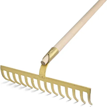 Hrábě Hrábě kované profi zlaté s násadou 170cm - 14hroté