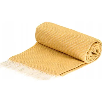 Prostěradlo Přikrývka Rena Home bavlna 140 cm x 200 cm zlatá