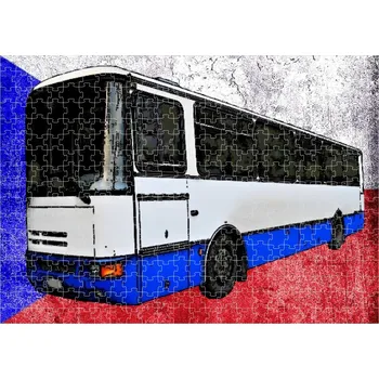 Puzzle puzzle s autobusem KAROSA 120 dílků