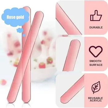 fomička na zmrzlinu Tyčky na nanuky pro domácí výrobu | formy na nanuky | tvořítka na zmrzlinu 20 ks - 20ks růžové zlato