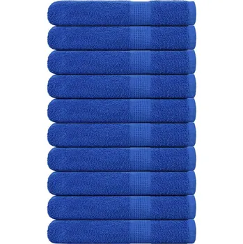 vidaXL Saunové osušky FROGN 10 ks modré 80x200 cm 360 g/m²