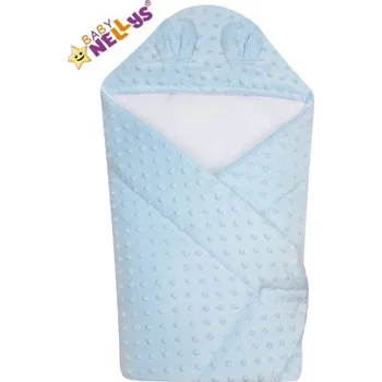 Zavinovačka Zavinovačka s kapucí a oušky MINKY - modrá