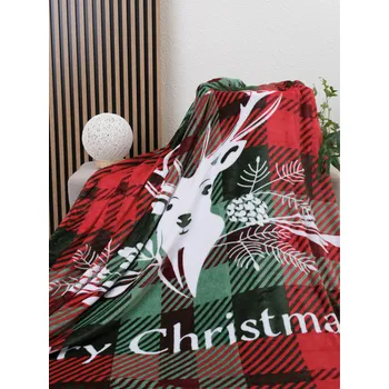 deka Deka mikroplyš 150 × 200 cm – Merry Christmas