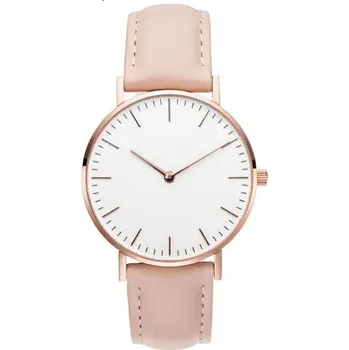Hodinky Jednoduché dámské hodinky - Růžová