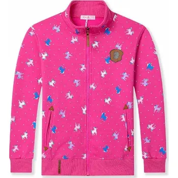 Dívčí mikina ZATEPLENÁ MIKINA JEDNOROŽCI BF Barva: Růžová, Velikost: 158