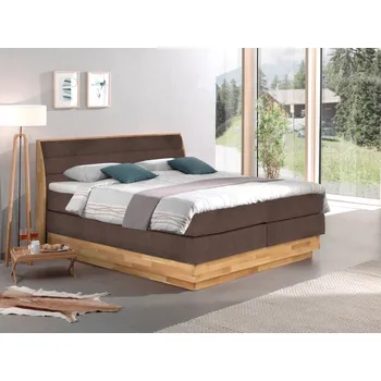 Postel Postel boxspring s úložným prostorem KARISSA 3 dub masiv plocha spaní 180x200