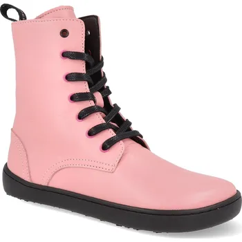 Dívčí obuv Barefoot dětské kotníkové boty Shapen - Mini Maverick Baby Pink růžové Velikost: 31