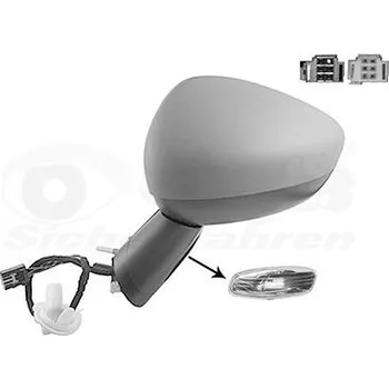 Auto zrcátko Vnější zpětné zrcátko VAN WEZEL 0954817