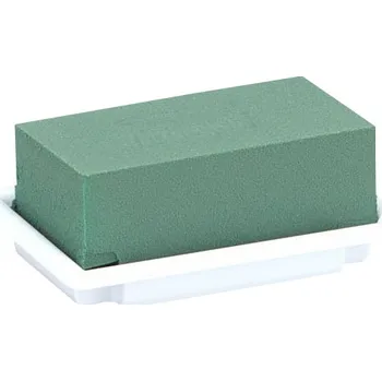 Svíčka Miska aranžovací florex bílá mini - 13,5x9x5,5 cm (Tec ar Flor)