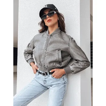 Dámská bunda Dámská bomber bunda SANTOL TY4339 Barva: Tmavě Šedá, Velikost: S