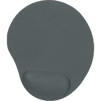 Podložka pod myš Powerton Podložka pod myš, ergonomická, gelová, šedá, Powerton WPEPE4-G