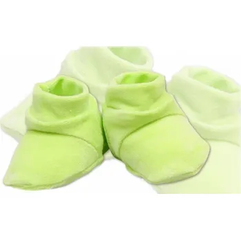 Botičky/ponožtičky VELUR - zelené