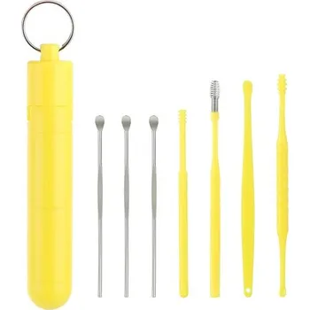 Čistič uší Nástroj na čištění uší a odstraňování ušního mazu - žlutá