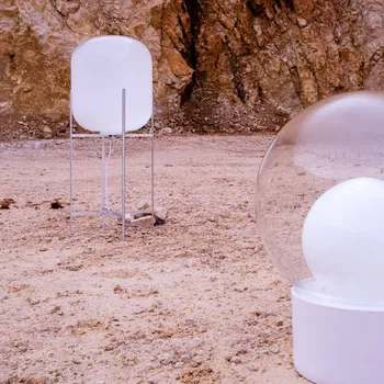 Lampička stojací lampa pulpo Oda Medium, bílá/bílá, výška 85 cm bílá, bílá 1 x 7 W LED - Doprava zdarma