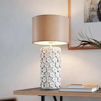 Lampička By Rydéns Fiore stolní lampa, béžová, keramika, výška 54 cm - Délka připojení 200 cm; stínítko - Ø 30 cm 1 x 5 W LED - Doprava zdarma