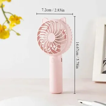 Vzduchotechnika Mini ruční ventilátor pro osvěžení | Kapesní větrák, Přenosný ochlazovač - Růžová