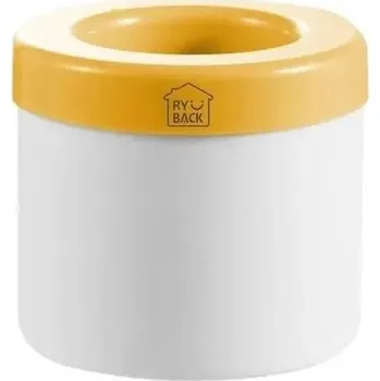 Tvořítko na led Silikonová forma na led kulatá | domácí výrobník ledu | tvořítko na led - 1ks žlutá