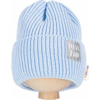 Čepice Detská zimní čepice Have Fun - modrá, BABY NELLYS