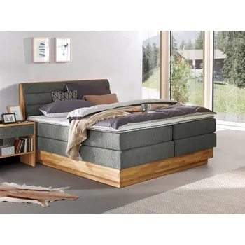 Postel Postel boxspring s úložným prostorem KARISSA 4 dub masiv plocha spaní 160x200