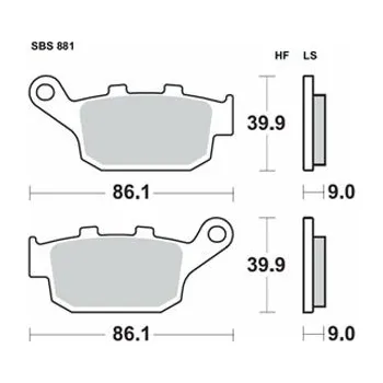 Motodíl Brzdové destičky Brembo zadní HONDA CMX 1100 Rebel rok 21-24