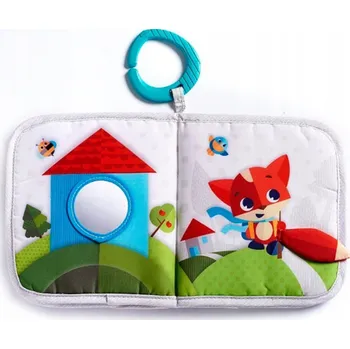 Hračka pro nejmenší TINY LOVE Zábavná knížka s klipem a zrcátkem - Zábava na louce