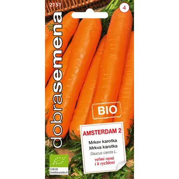 Semeno Dobrá semena BIO Mrkev karotka - Amsterdam raná k rychlení 2g