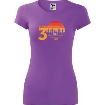 DOBRÝ TRIKO Dámské tričko k narozeninám 30 let myslivost Velikost: M, Barva: Fialová