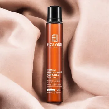 Vlasová regenerace FLOLAND - Premium Keratin Change Ampoule - Prémiová keratinová ampule - 13 ml
