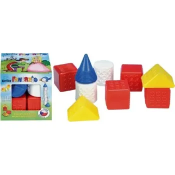 Hračka pro nejmenší Kostky kubus Fantazie plast 9ks v krabičce 12x12x12cm 6m+
