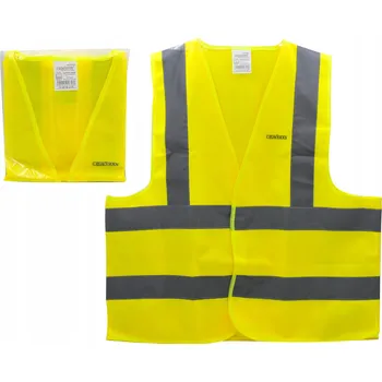 CROWNMAN Žlutá reflexní výstražná vesta, BOZP L CE CM-1537720Y-1