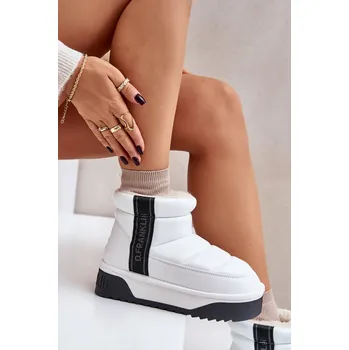 Dámská zimní obuv Nízké Sněhové Boty Na Tlusté Podešvi D.Franklin DFSH371011 Barva: Bílá, Velikost: 40