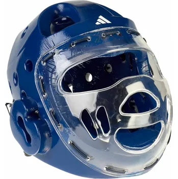 Sportovní chránič ADIDAS Taekwondo Helma s maskou WT approved modrá Barva: Modrá, Velikost: M