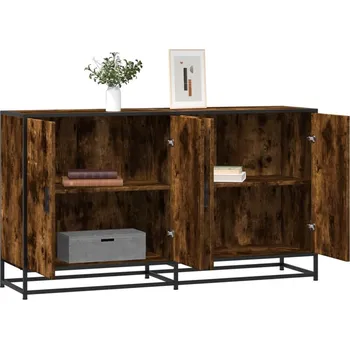 vidaXL Příborník kouřový dub 134 x 35 x 76 cm kompozitní dřevo