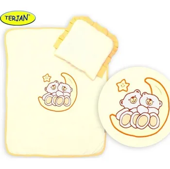 Sada do kočárku jersey Míšové a hvězdička - smetanová