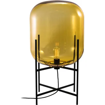 Lampička stojací lampa pulpo Oda Medium, jantarová/černá, výška 85 cm jantarová, černá 1 x 7 W LED - Doprava zdarma