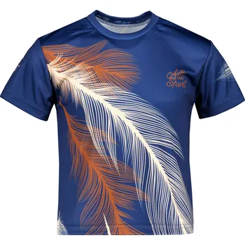 Dětské funkční triko premium ALTISPORT VOJ/ALK001TR01 NÁMOŘNÍ MODRÁ/HNĚDÁ 110