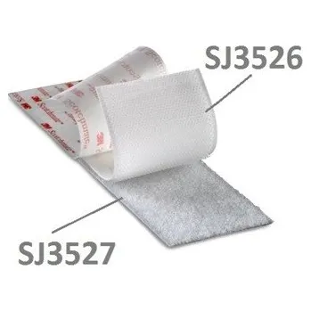 Lepicí páska 3M suchý zip SJ3527 (smyčky), bílý 25 mm x 45,7 m