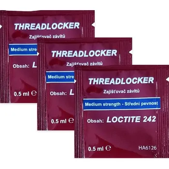 Průmyslové lepidlo Loctite 242 - 0,5 ml, středněpevnostní 3 x Loctite 242 - 0,5 ml