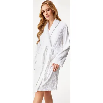 Dámský župan Ralph Lauren Shawl Collar XL bílá