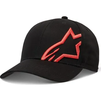 Kšiltovka kšiltovka CORP SNAP 2 HAT, ALPINESTARS (černá/červená fluo)