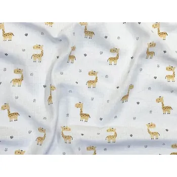 látková plena Dětské látkové pleny s potiskem 70x70 Žirafa (5ks)