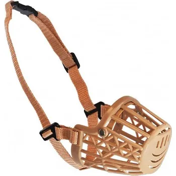 Náhubek pro psa Náhubek plastový hnědá L